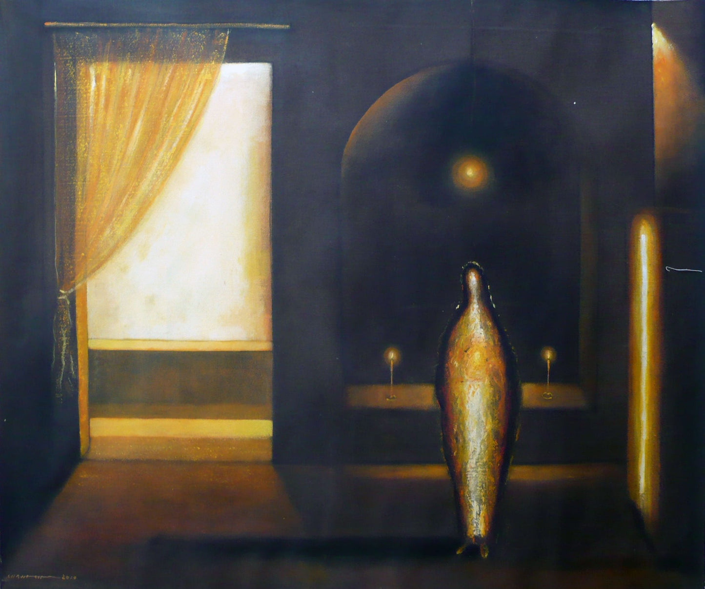 Hammoud Chantout Syria/France - "المتصوف / The Sufi" 2010 original artwork available at marsoum art collective