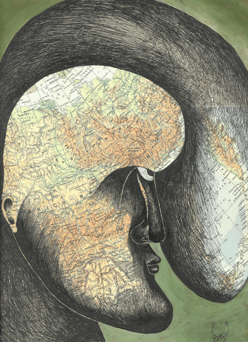 Souad Abdelrasoul Egypt - Untitled 6 2019 original artwork available at marsoum art collective