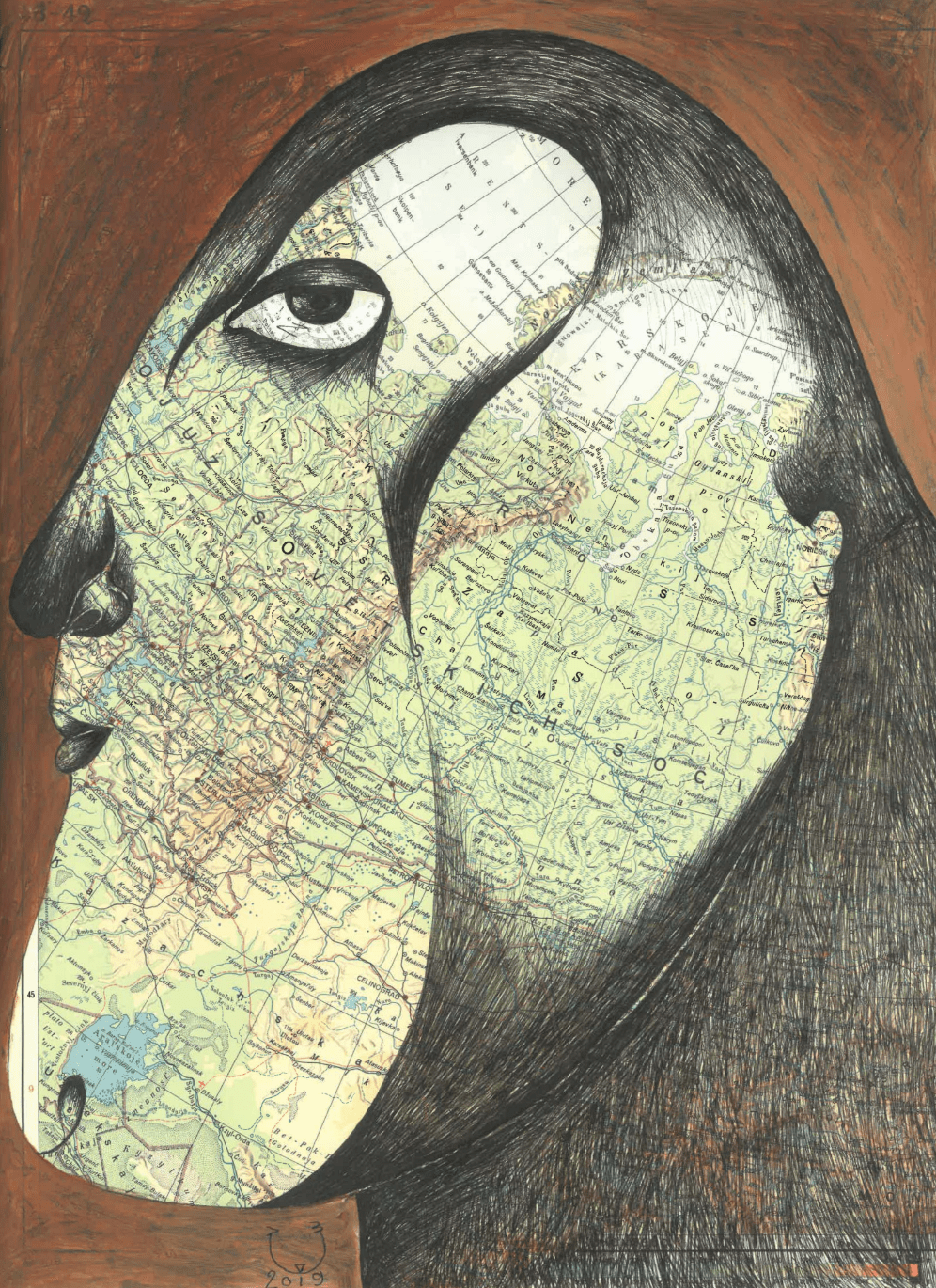 Souad Abdelrasoul Egypt - Untitled 7 2019 original artwork available at marsoum art collective