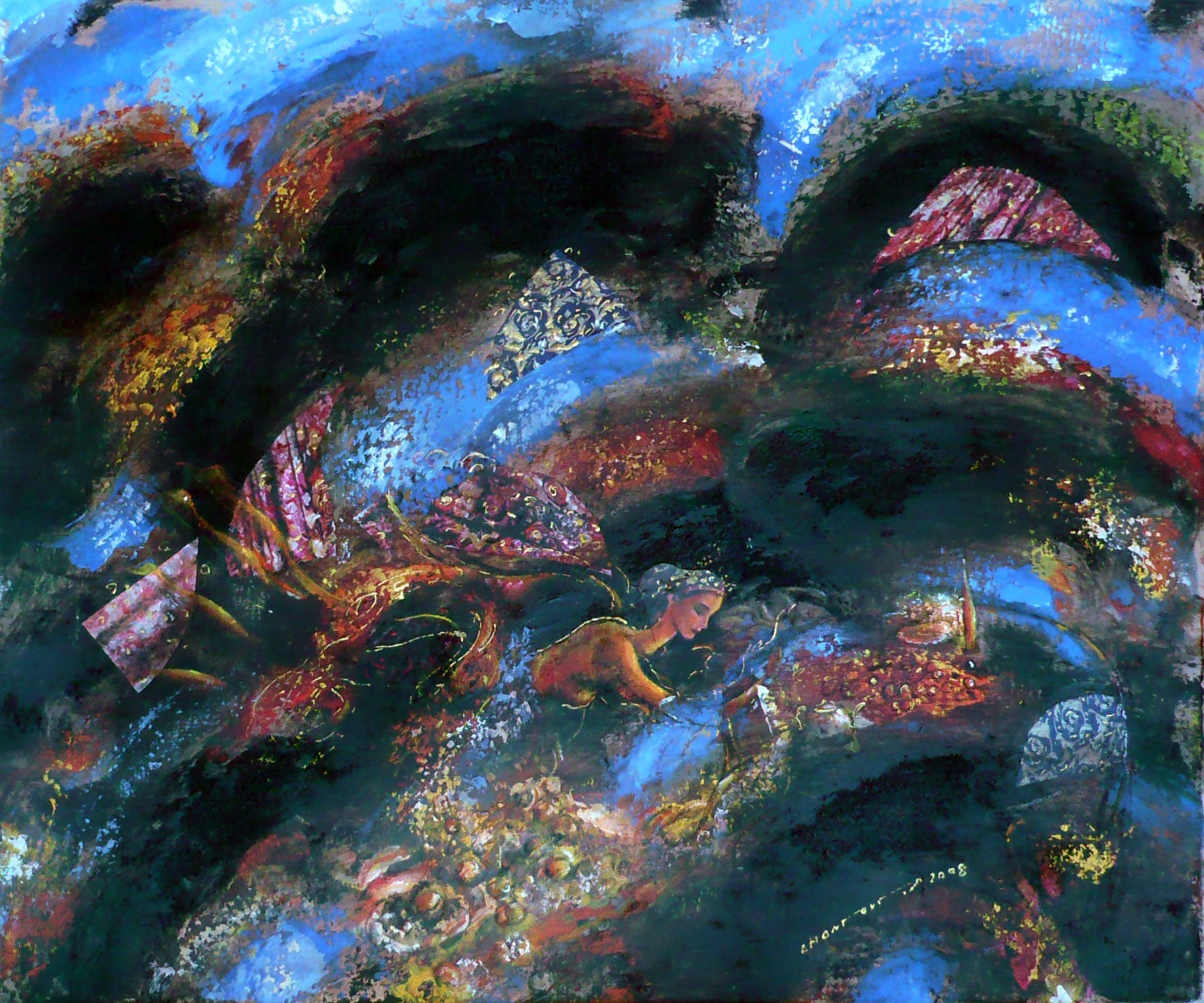 Hammoud Chantout Syria/France - 1 الفردوس original artwork available at marsoum art collective